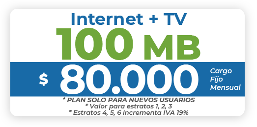 Internet + TV 100 MB