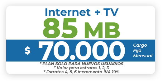 Internet + TV 85 MB