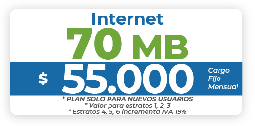 Internet 70 MB