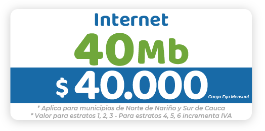 Internet 40 Mb