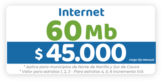 Internet 60 Mb