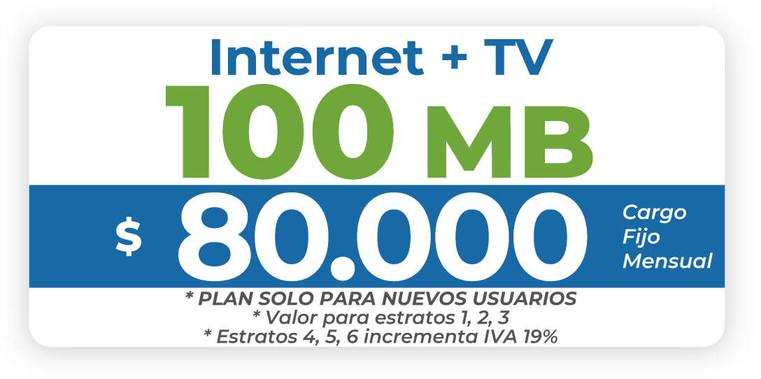 Internet + TV 100 MB