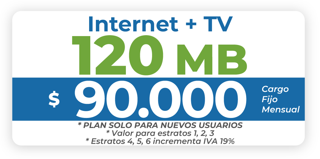 Internet + TV 120 MB