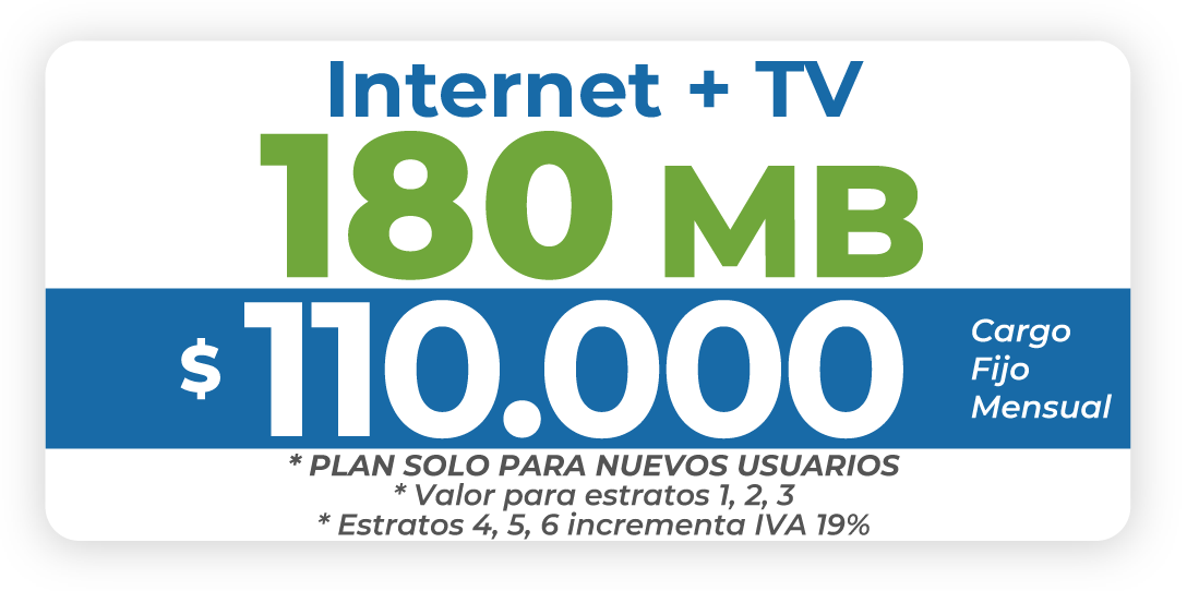 Internet + TV 180 MB