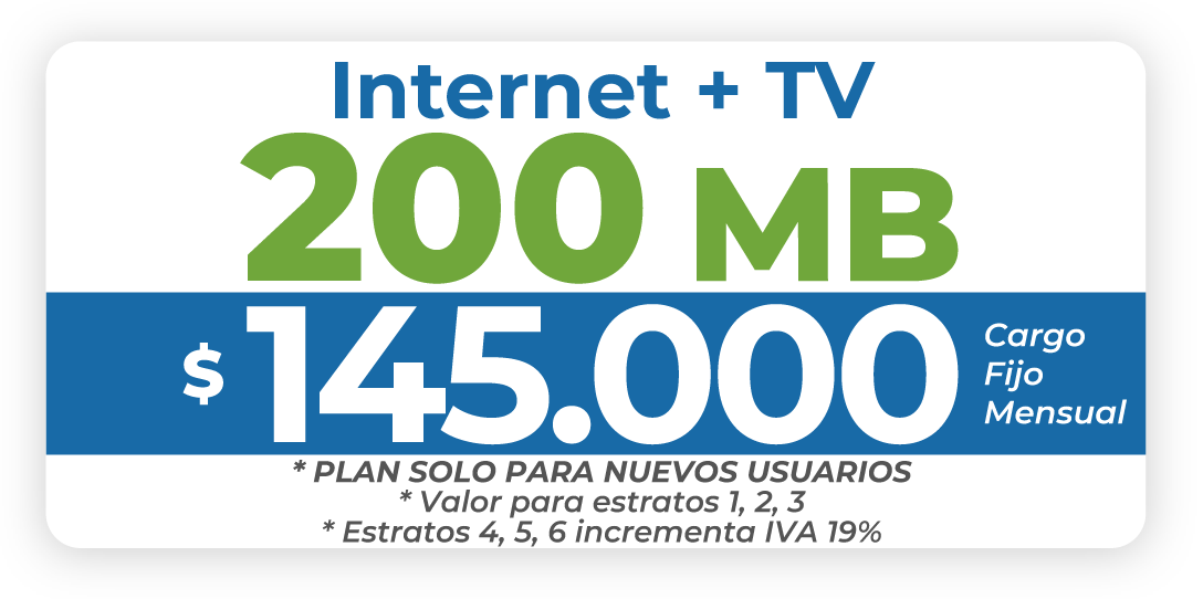 Internet + TV 200 MB